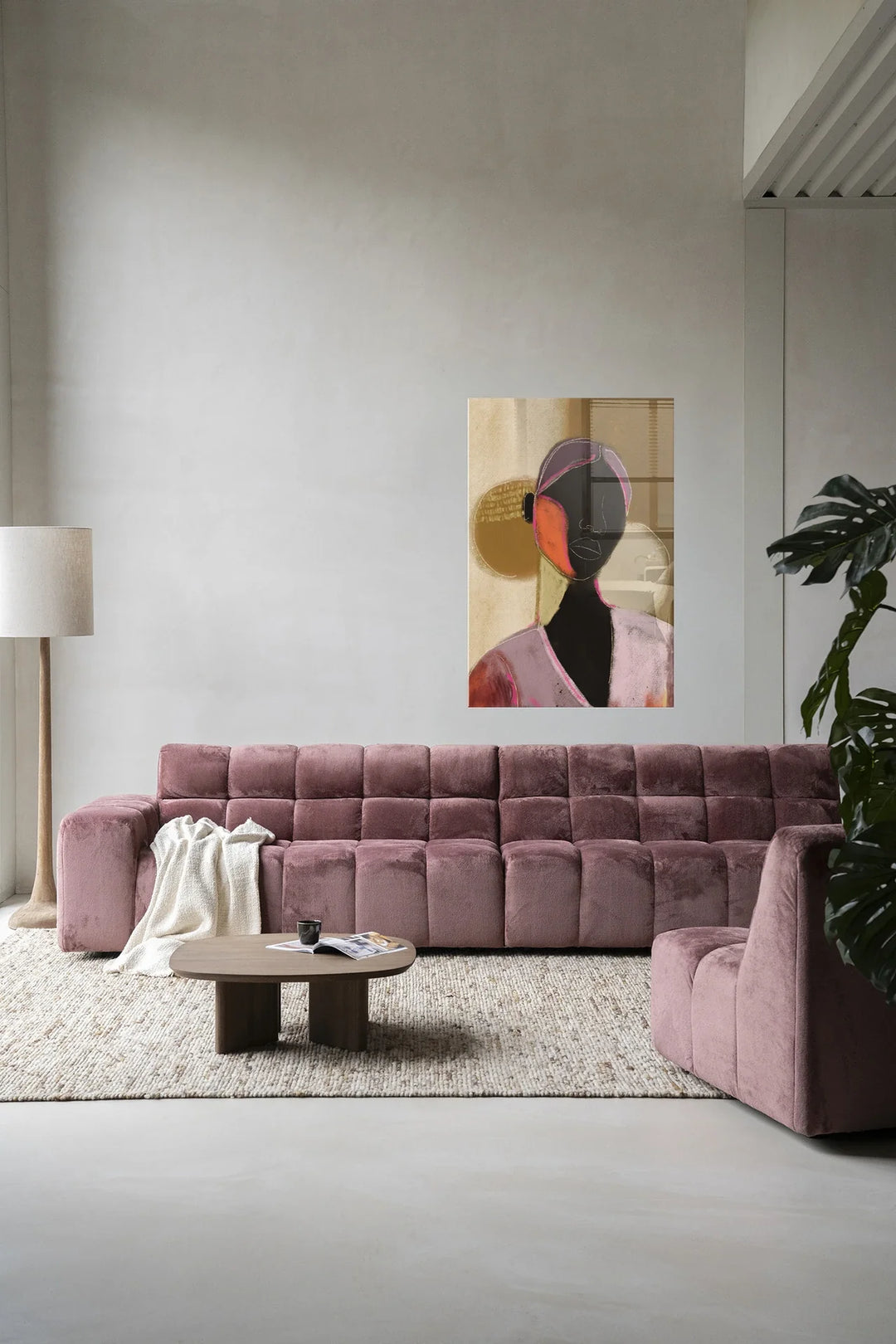 Silhouette Lady 1 - Moderne Wanddecoratie | Artprint, Glass Art & Wandkleed