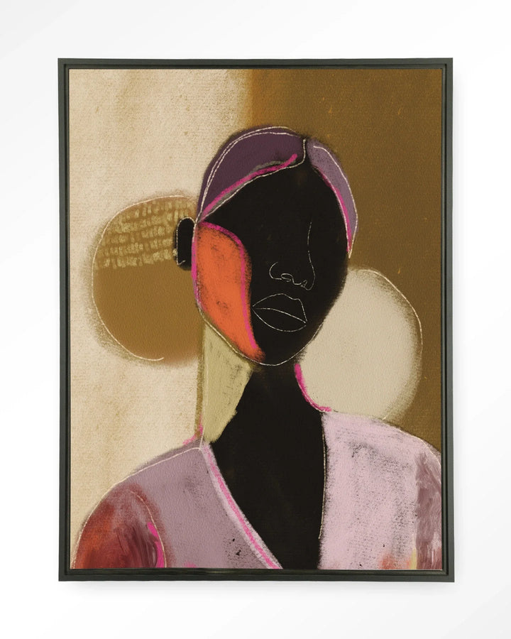 Silhouette Lady 1 - Moderne Wanddecoratie | Artprint, Glass Art & Wandkleed