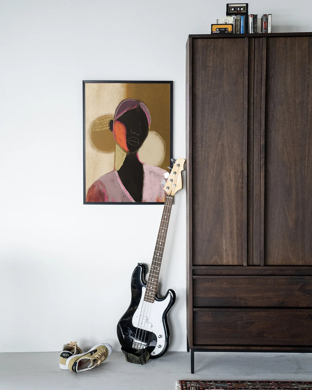 Silhouette Lady 1 - Moderne Wanddecoratie | Artprint, Glass Art & Wandkleed