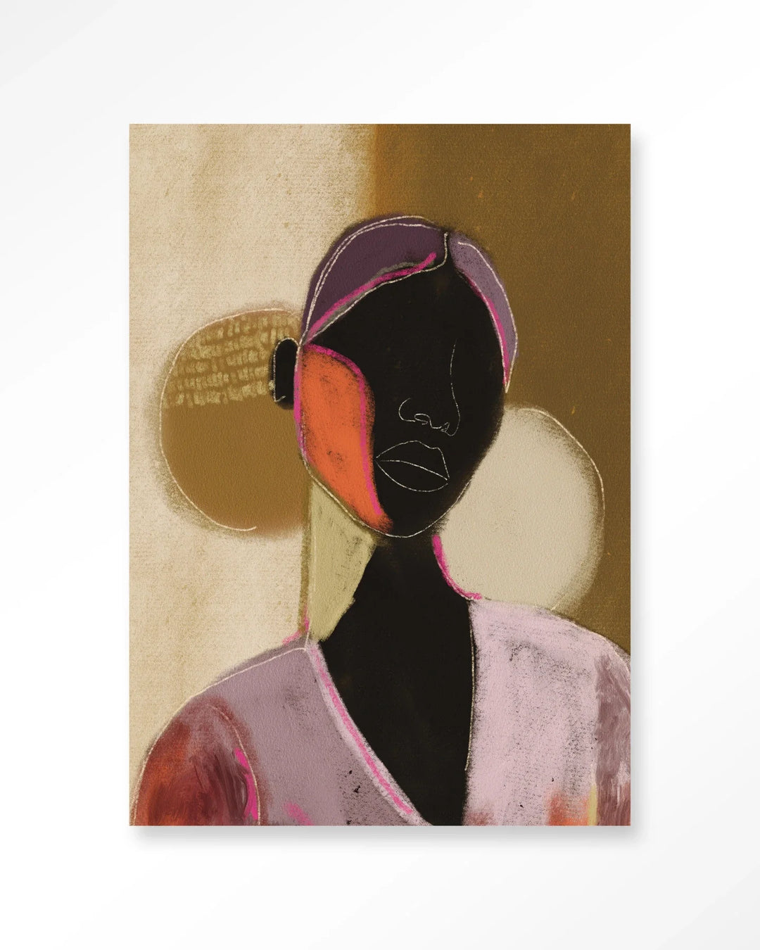 Silhouette Lady 1 - Moderne Wanddecoratie | Artprint, Glass Art & Wandkleed