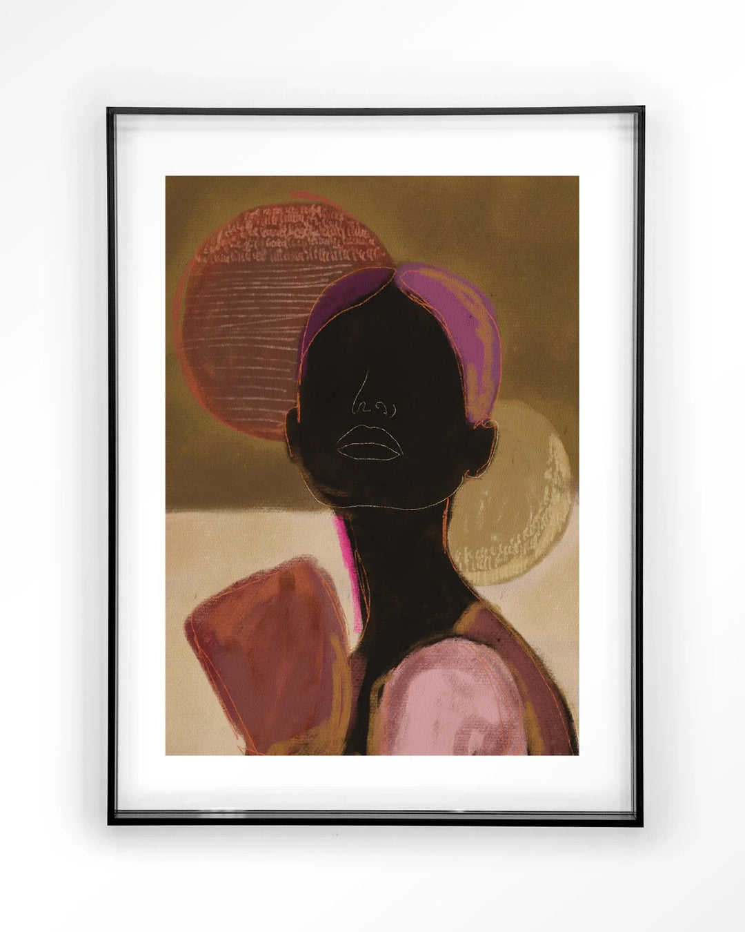 Silhouette Lady 2 - Moderne Wanddecoratie | Artprint, Glass Art & Wandkleed