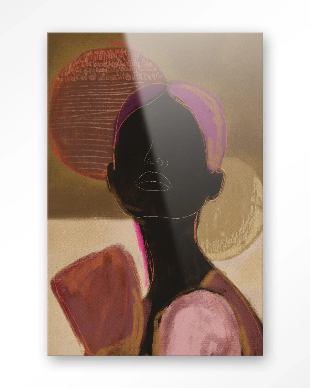 Silhouette Lady 2 - Moderne Wanddecoratie | Artprint, Glass Art & Wandkleed