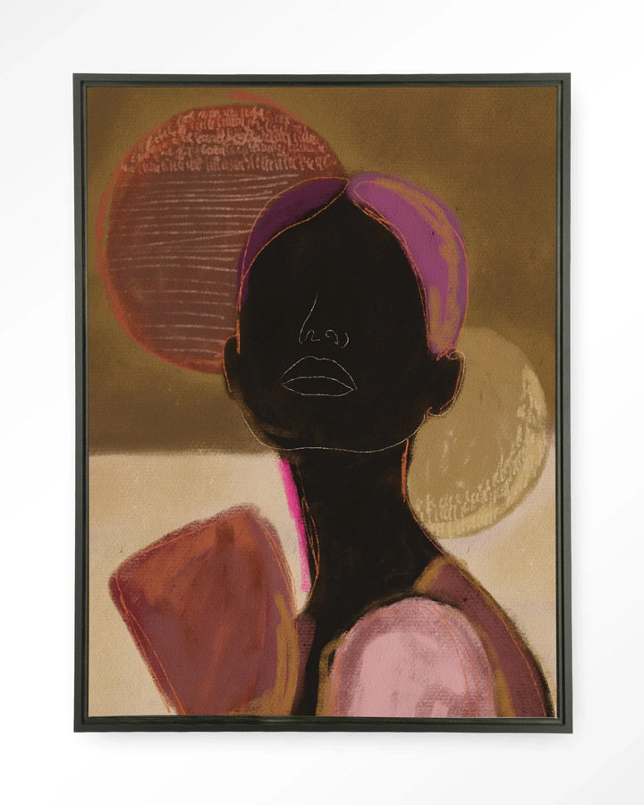 Silhouette Lady 2 - Moderne Wanddecoratie | Artprint, Glass Art & Wandkleed