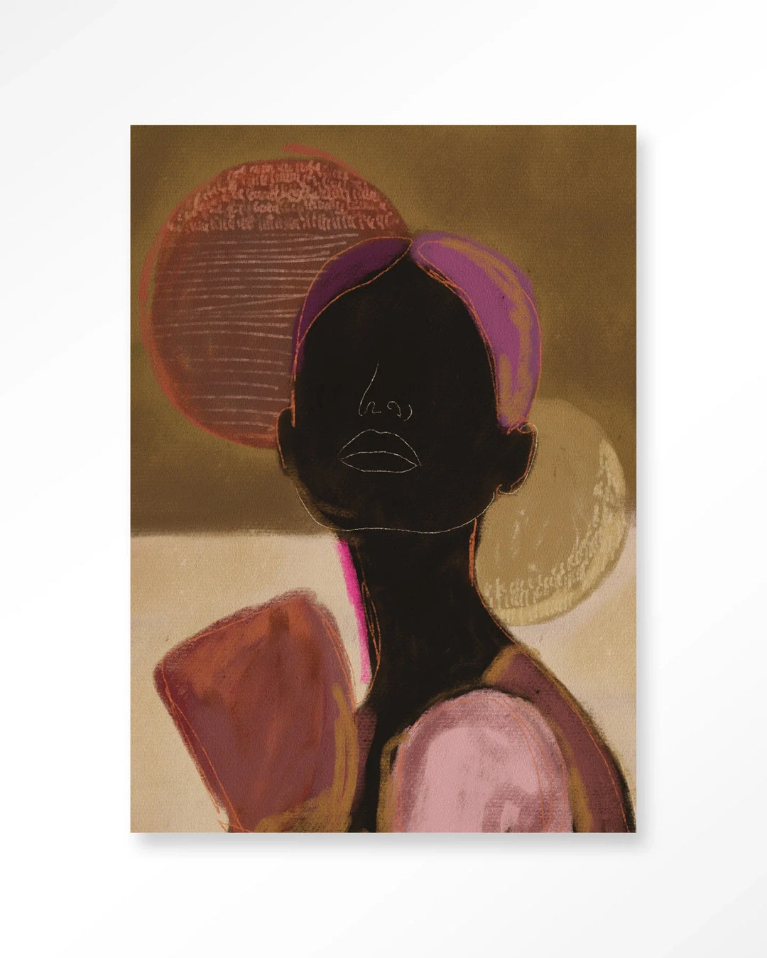 Silhouette Lady 2 - Moderne Wanddecoratie | Artprint, Glass Art & Wandkleed
