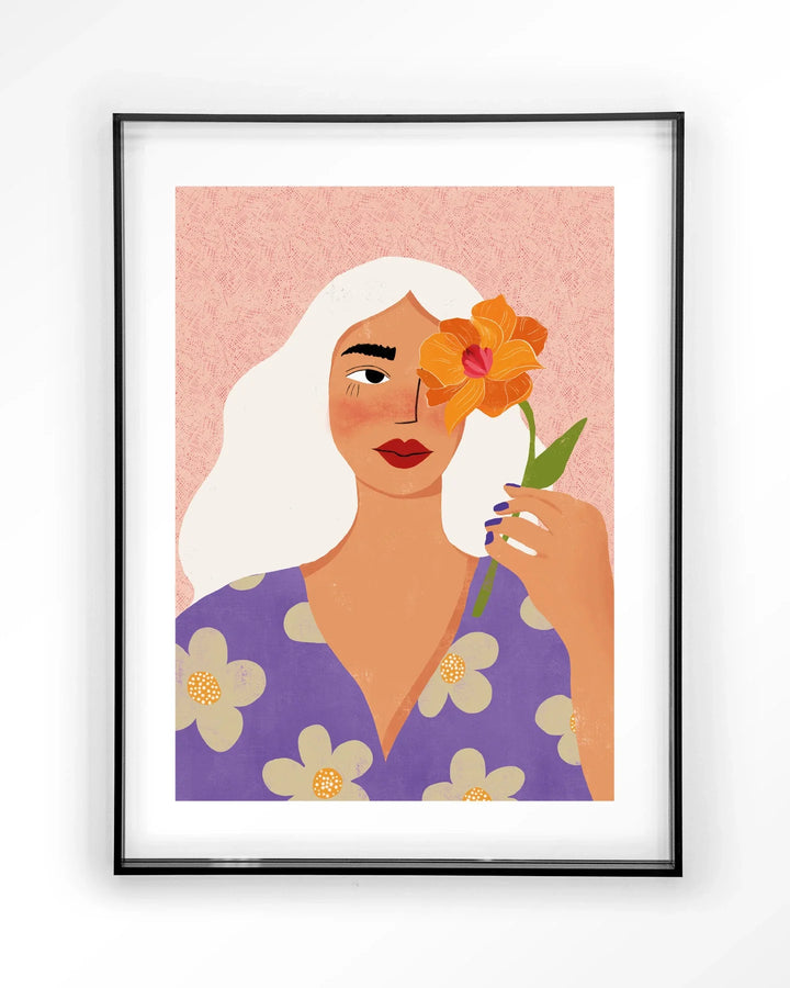 Flower Girly - Moderne Wanddecoratie | Artprint, Glass Art & Wandkleed