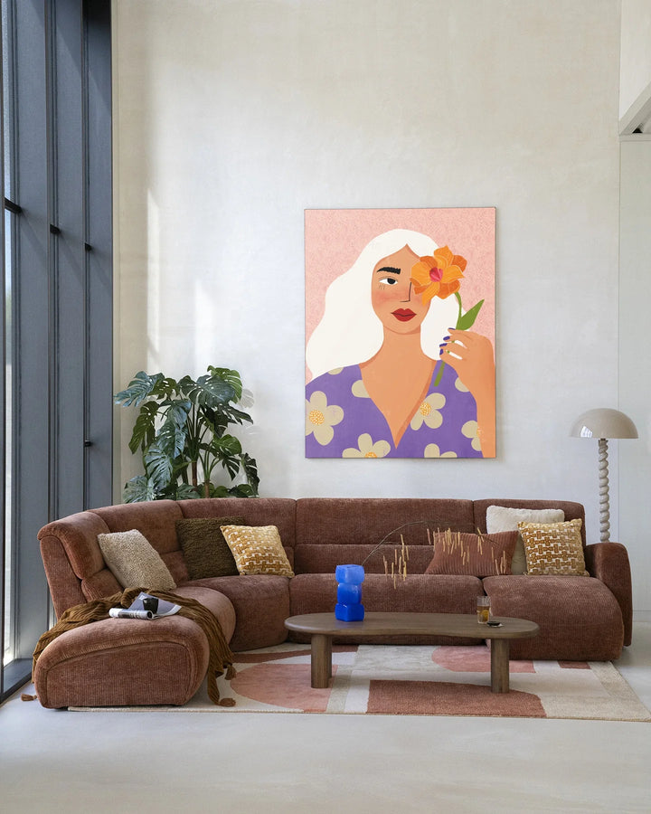 Flower Girly - Moderne Wanddecoratie | Artprint, Glass Art & Wandkleed