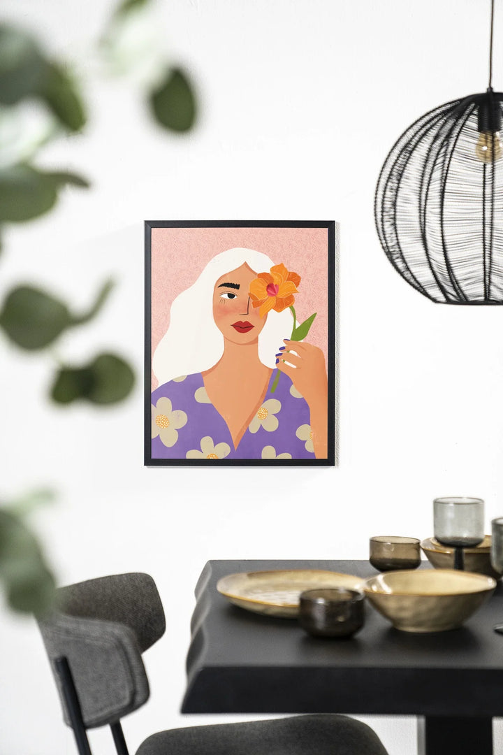 Flower Girly - Moderne Wanddecoratie | Artprint, Glass Art & Wandkleed