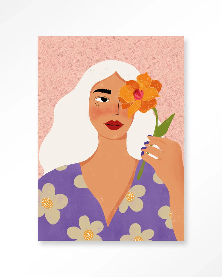 Flower Girly - Moderne Wanddecoratie | Artprint, Glass Art & Wandkleed