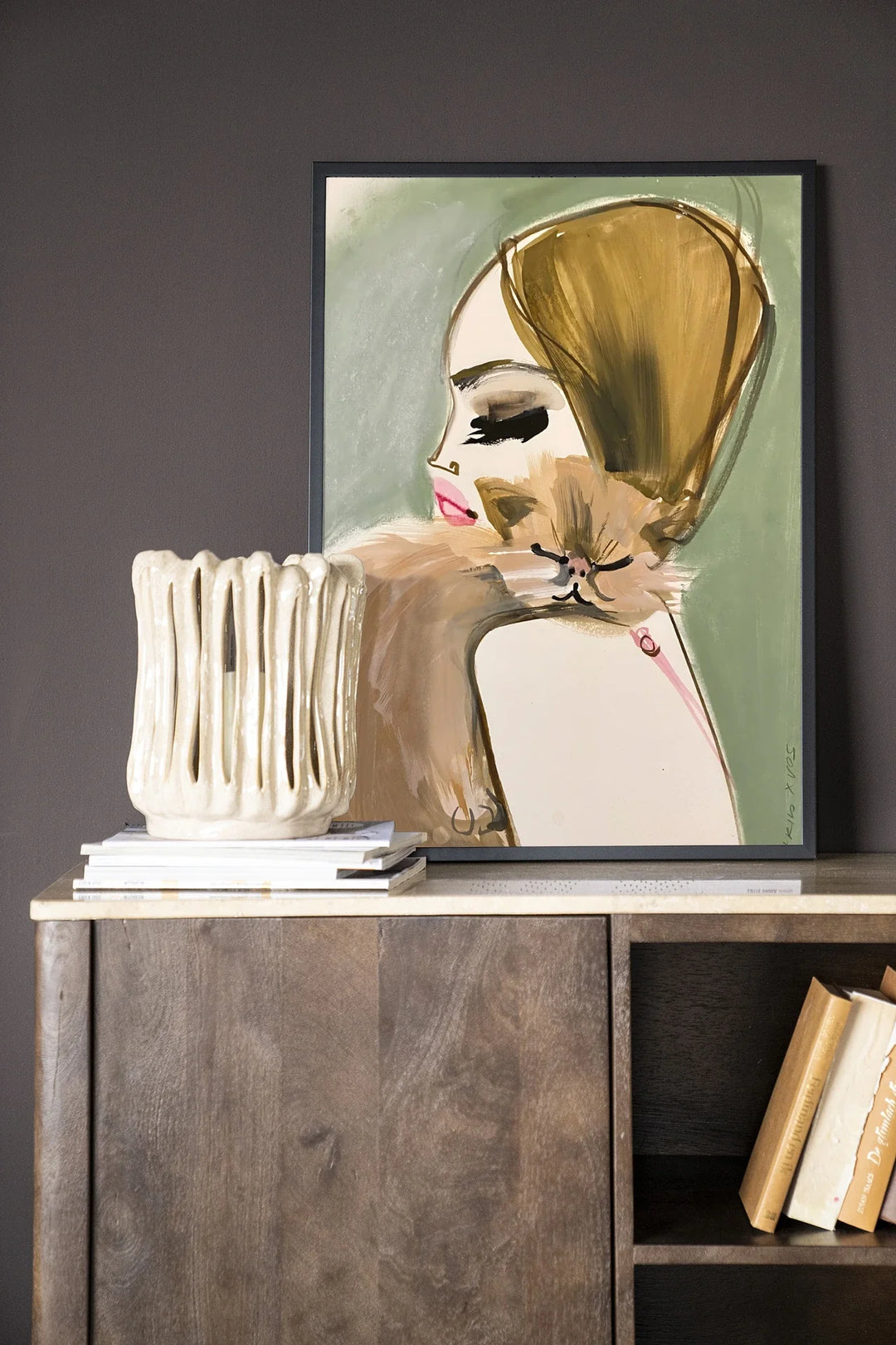 Lily Rose Depp x Pumpkin - Moderne Wanddecoratie | Artprint, Glass Art & Wandkleed