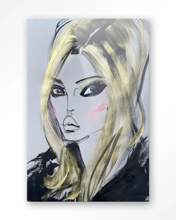 Kate Moss - Moderne Wanddecoratie | Artprint, Glass Art & Wandkleed