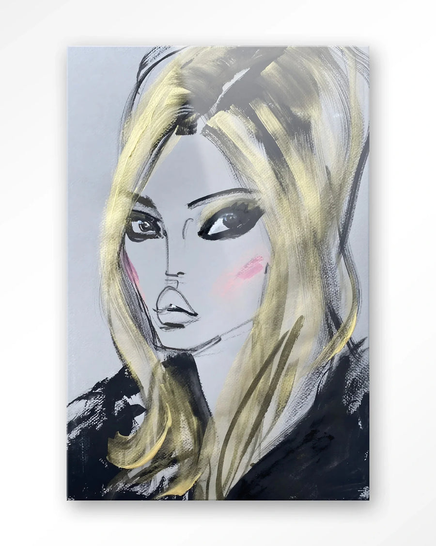 Kate Moss - Moderne Wanddecoratie | Artprint, Glass Art & Wandkleed
