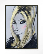 Kate Moss - Moderne Wanddecoratie | Artprint, Glass Art & Wandkleed