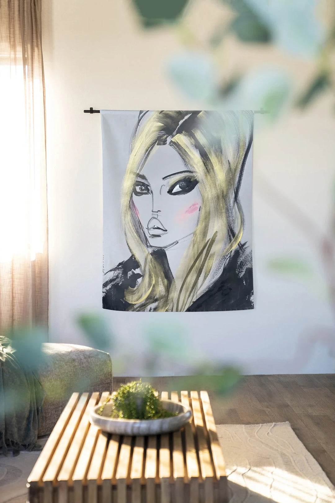 Kate Moss - Moderne Wanddecoratie | Artprint, Glass Art & Wandkleed