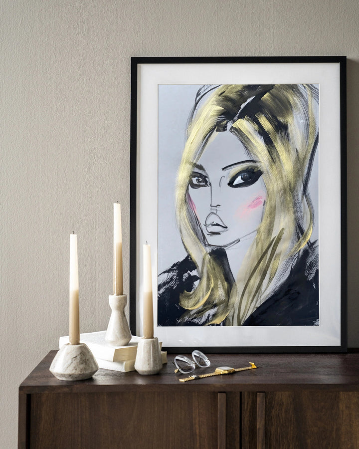 Kate Moss - Moderne Wanddecoratie | Artprint, Glass Art & Wandkleed