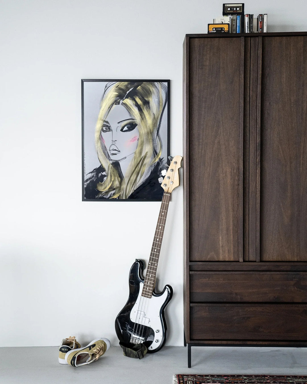 Kate Moss - Moderne Wanddecoratie | Artprint, Glass Art & Wandkleed