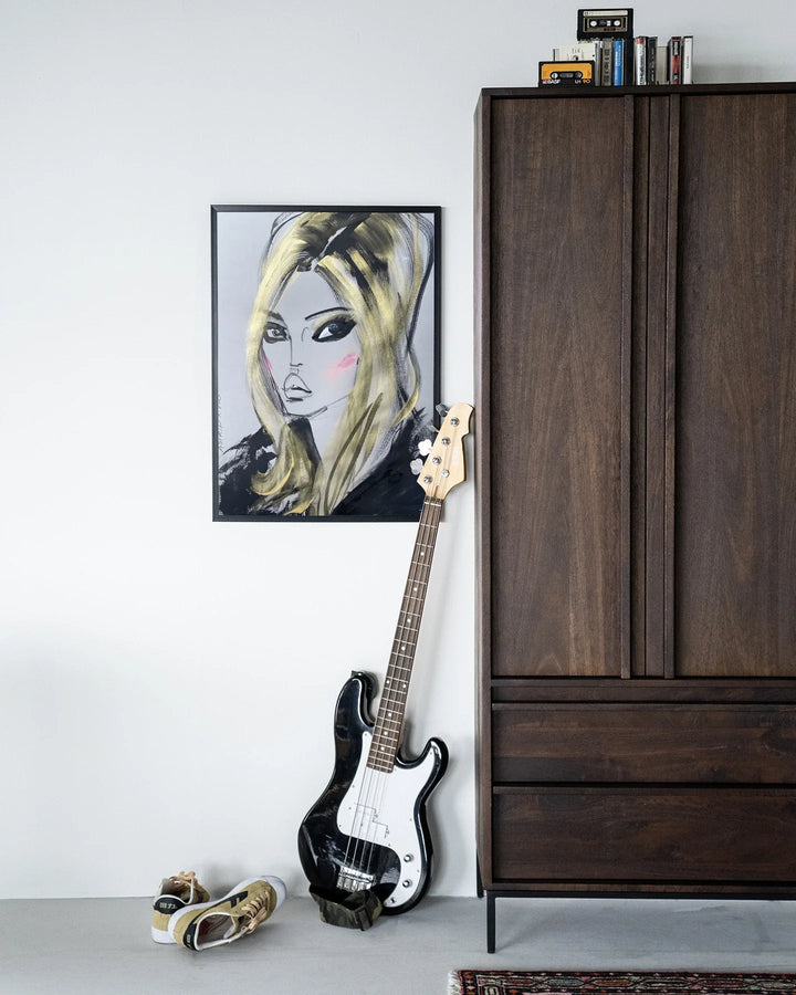 Kate Moss - Moderne Wanddecoratie | Artprint, Glass Art & Wandkleed