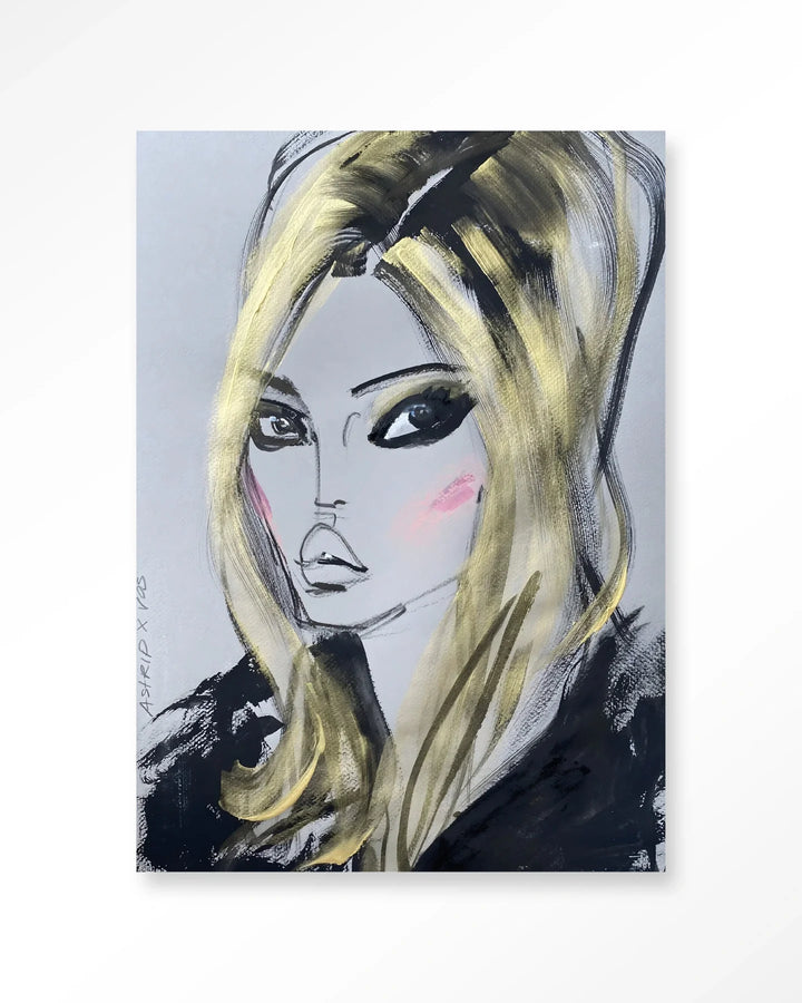 Kate Moss - Moderne Wanddecoratie | Artprint, Glass Art & Wandkleed
