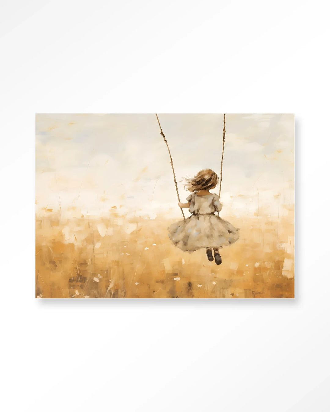 Swinging Girl - Moderne Wanddecoratie | Artprint, Glass Art & Wandkleed