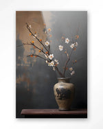 Dark Blossom Vase - Moderne Wanddecoratie | Artprint, Glass Art & Wandkleed