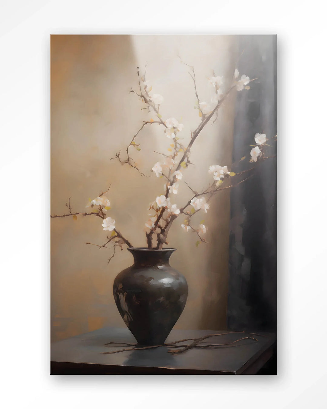 Light Blossom Vase - Moderne Wanddecoratie | Artprint, Glass Art & Wandkleed