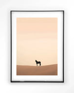 Desert Horse - Moderne Wanddecoratie | Artprint, Glass Art & Wandkleed