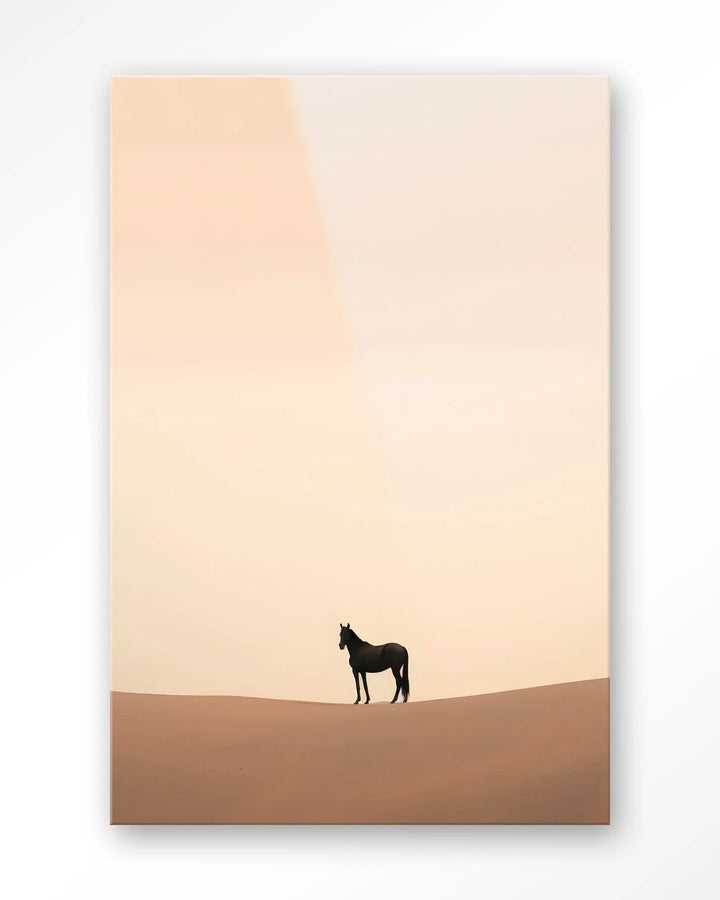 Desert Horse - Moderne Wanddecoratie | Artprint, Glass Art & Wandkleed