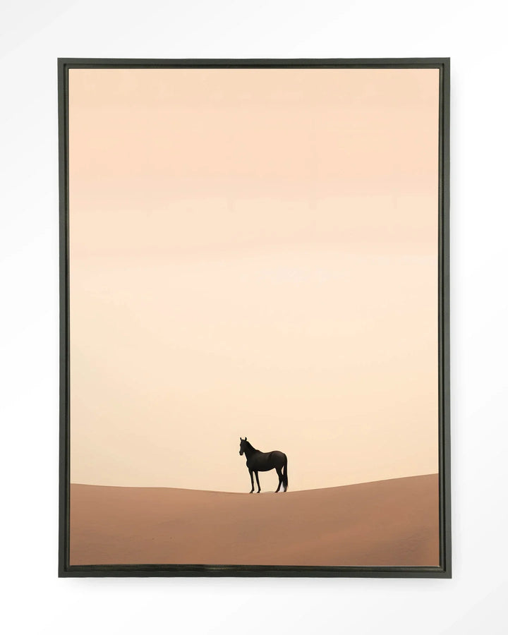 Desert Horse - Moderne Wanddecoratie | Artprint, Glass Art & Wandkleed