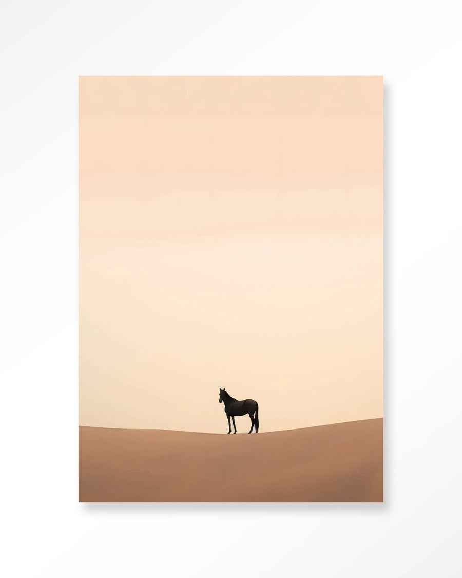 Desert Horse - Moderne Wanddecoratie | Artprint, Glass Art & Wandkleed