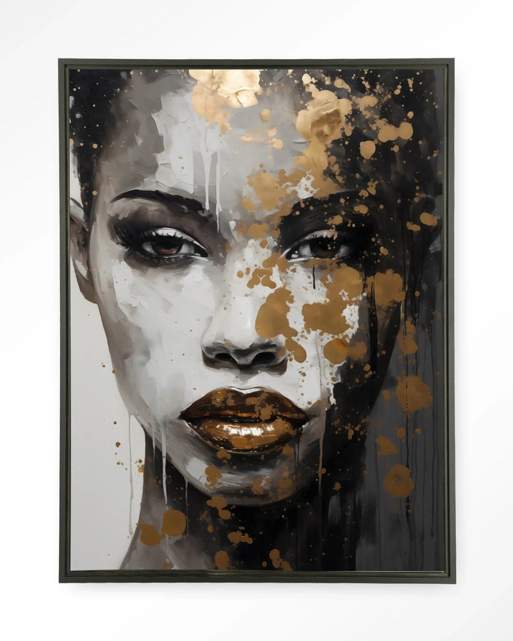 Golden Girl - Moderne Wanddecoratie | Artprint, Glass Art & Wandkleed