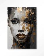 Golden Girl - Moderne Wanddecoratie | Artprint, Glass Art & Wandkleed