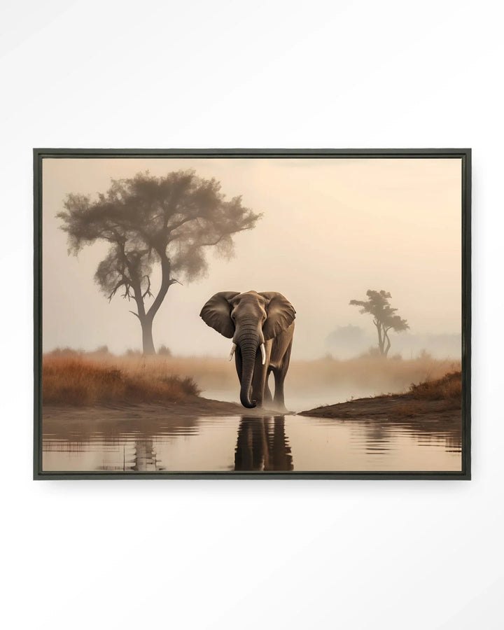 Savannah Elephant - Moderne Wanddecoratie | Artprint, Glass Art & Wandkleed