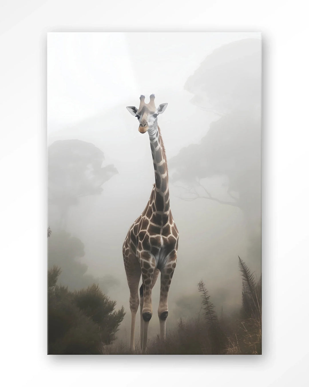Giraffe Mist - Moderne Wanddecoratie | Artprint, Glass Art & Wandkleed