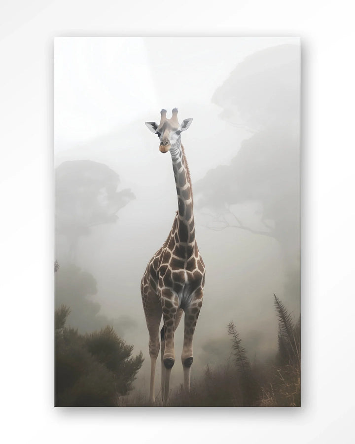 Giraffe Mist - Moderne Wanddecoratie | Artprint, Glass Art & Wandkleed
