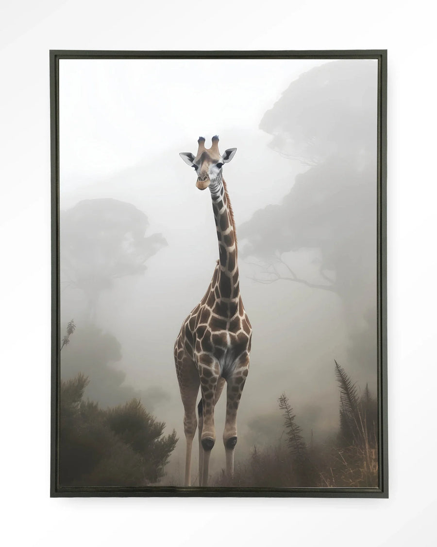 Giraffe Mist - Moderne Wanddecoratie | Artprint, Glass Art & Wandkleed