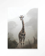 Giraffe Mist - Moderne Wanddecoratie | Artprint, Glass Art & Wandkleed