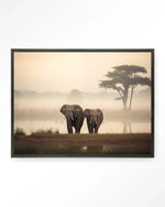 Elephant Mother - Moderne Wanddecoratie | Artprint, Glass Art & Wandkleed