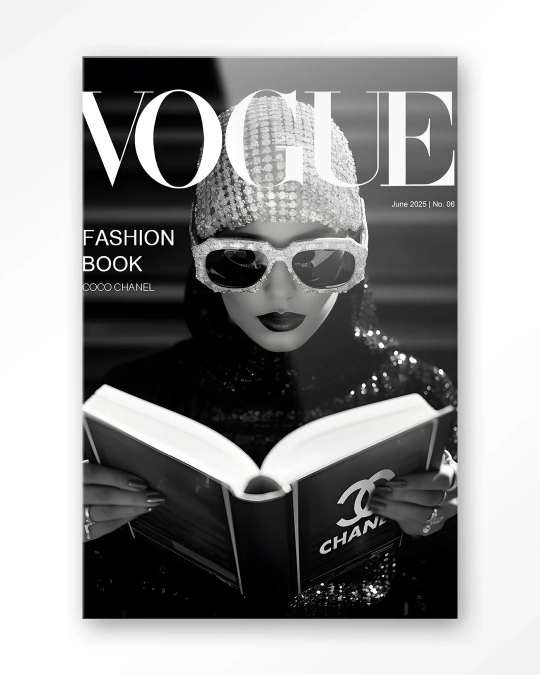 Fashion Book Black - Moderne Wanddecoratie | Artprint, Glass Art & Wandkleed