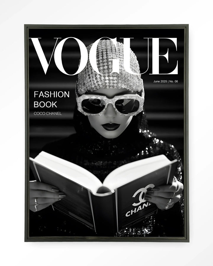 Fashion Book Black - Moderne Wanddecoratie | Artprint, Glass Art & Wandkleed