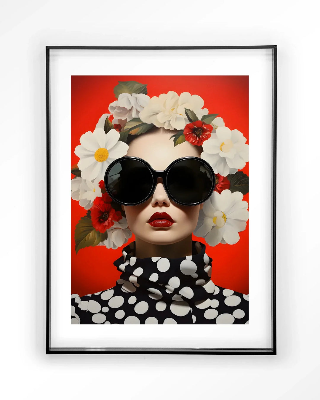 Red Flower - Moderne Wanddecoratie | Artprint, Glass Art & Wandkleed