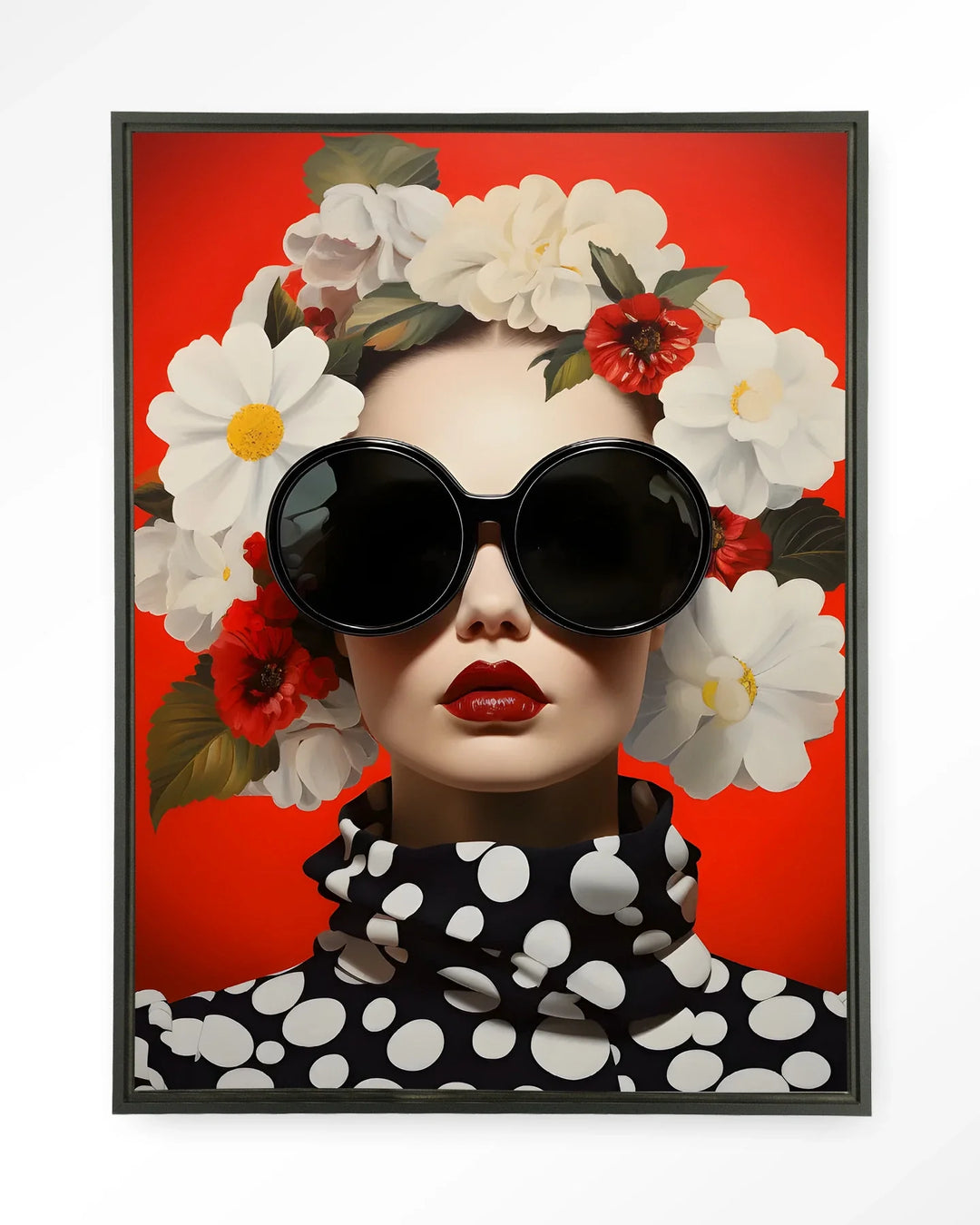 Red Flower - Moderne Wanddecoratie | Artprint, Glass Art & Wandkleed