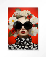 Red Flower - Moderne Wanddecoratie | Artprint, Glass Art & Wandkleed
