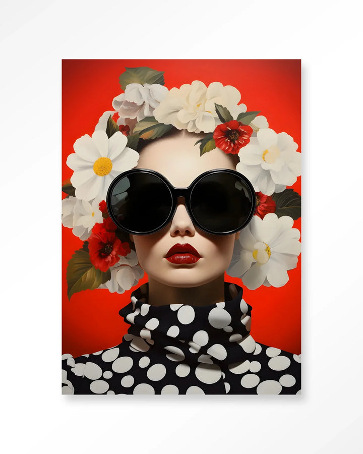 Red Flower - Moderne Wanddecoratie | Artprint, Glass Art & Wandkleed