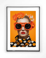 Orange Flower - Moderne Wanddecoratie | Artprint, Glass Art & Wandkleed