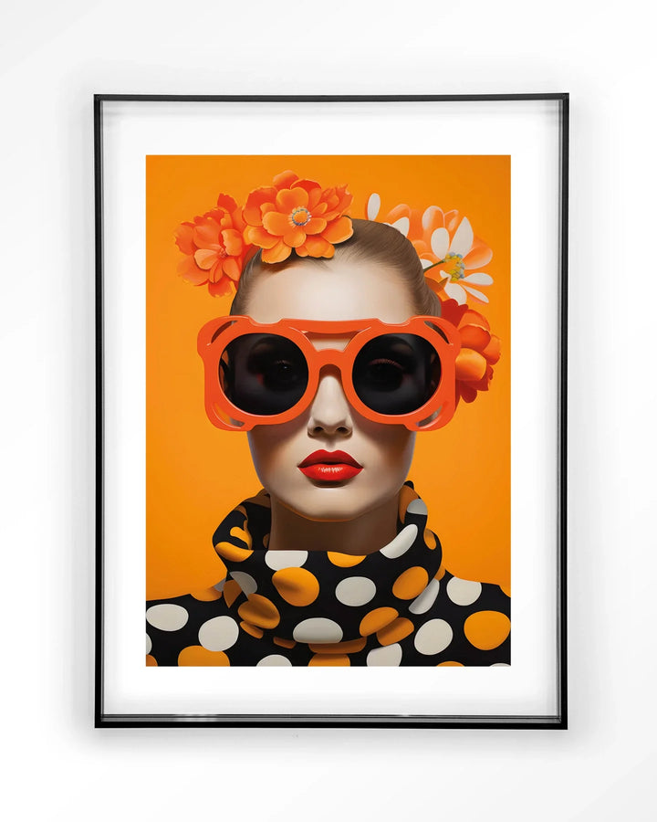 Orange Flower - Moderne Wanddecoratie | Artprint, Glass Art & Wandkleed