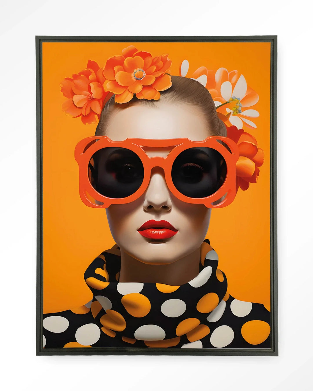 Orange Flower - Moderne Wanddecoratie | Artprint, Glass Art & Wandkleed