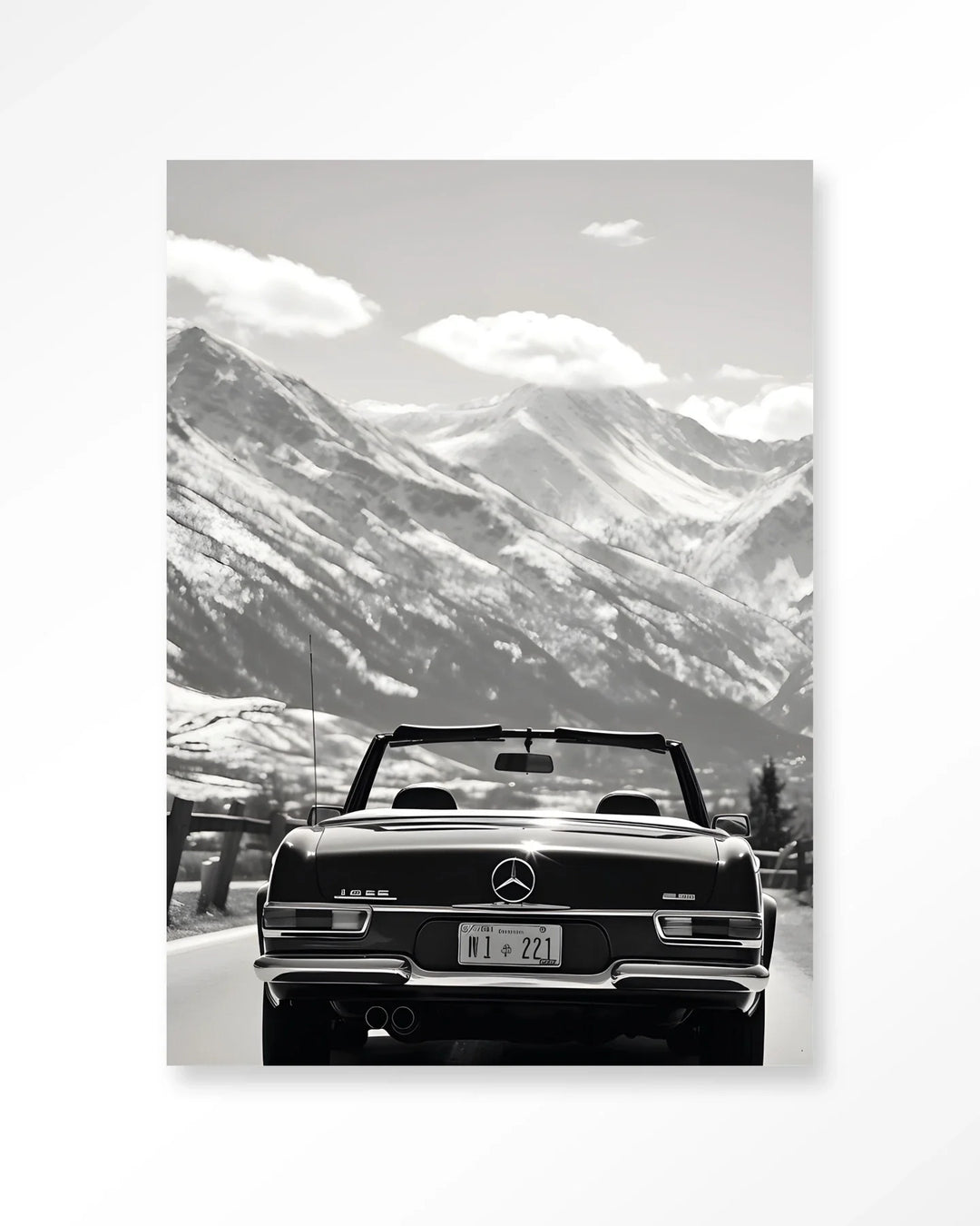 Winter Road - Moderne Wanddecoratie | Artprint, Glass Art & Wandkleed