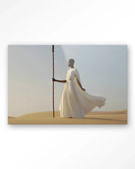 Warrior In White - Moderne Wanddecoratie | Artprint, Glass Art & Wandkleed