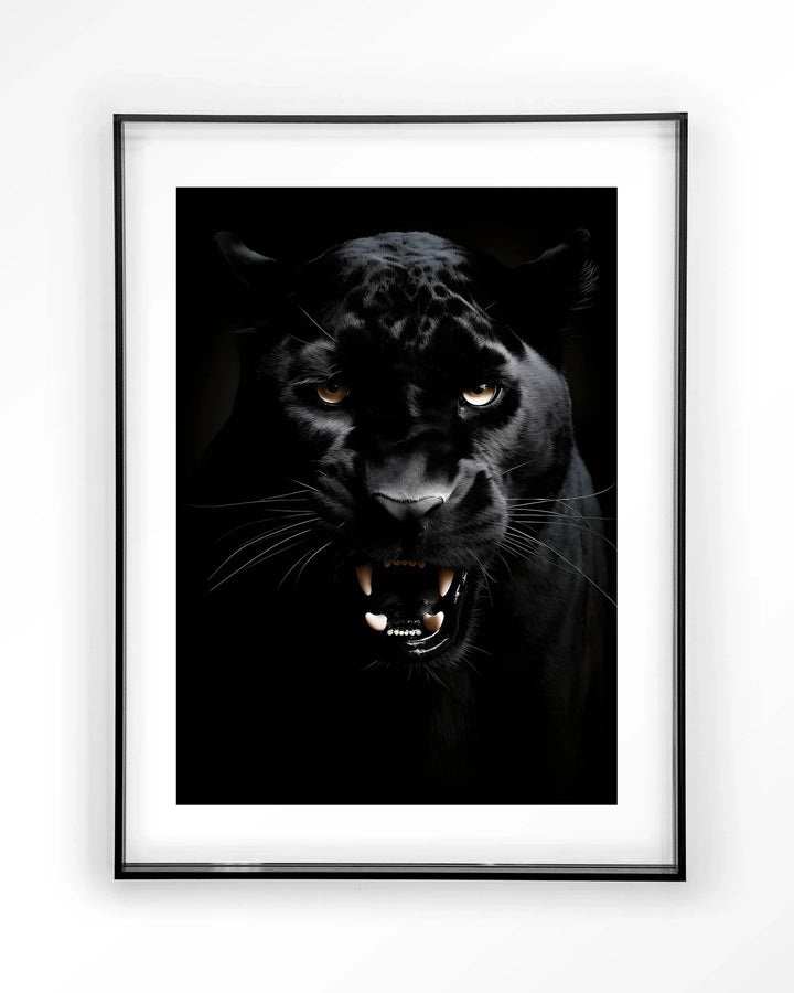 Rawr Panther - Moderne Wanddecoratie | Artprint, Glass Art & Wandkleed