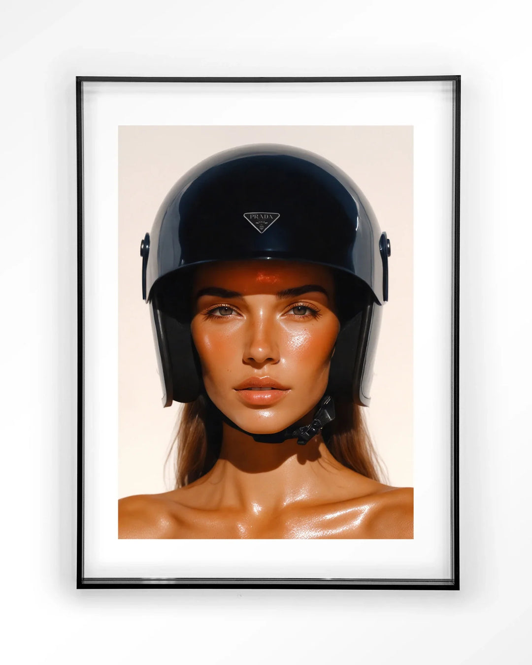 Prada Helmet - Moderne Wanddecoratie | Artprint, Glass Art & Wandkleed