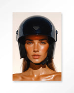 Prada Helmet - Moderne Wanddecoratie | Artprint, Glass Art & Wandkleed